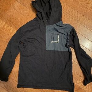 Under Armour Two-Tone Black and Gray Hoodie